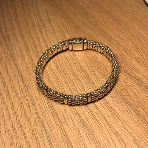 lagos caviar bracelet with 10 solid lines